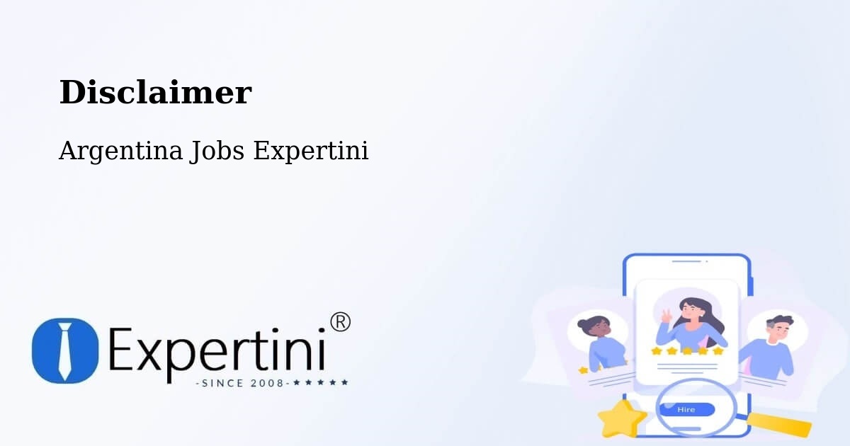 Disclaimer – Victoria - Argentina Jobs Expertini
